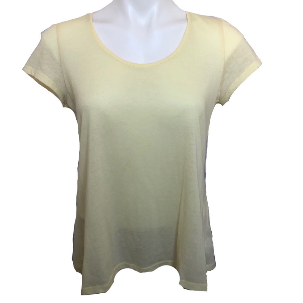 Yellow Lace-back Top